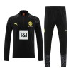 Sudadera De Entrenamiento Borussia Dortmund Cremallera De Cuarto 23-24 Negra - Hombre